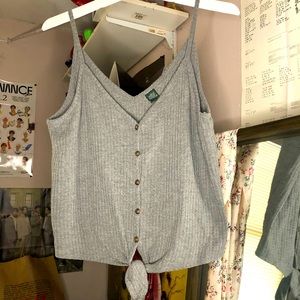 Gray, Spaghetti strap summer shirt, size L